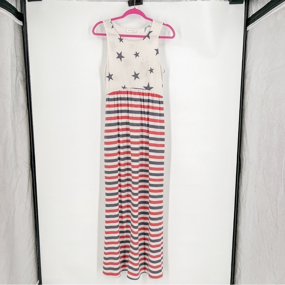 Twelve Months American Flag Maxi Dress